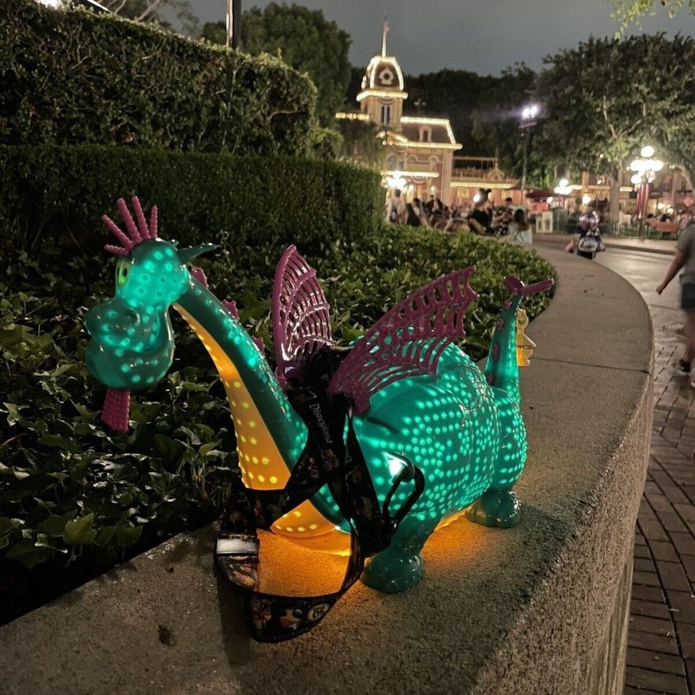 2 New Disneyland 50TH Elliott Dragon Popcorn Bucket Main Street Electric Parade